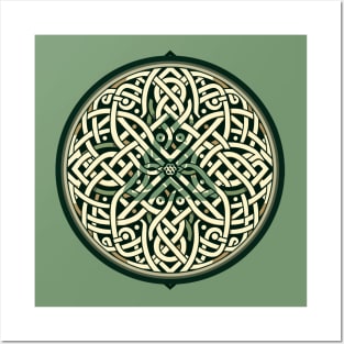 Eternal Celtic Knotwork Mandala Art 3 Posters and Art